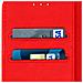Custodia Iphone 7 / 8 Sportellino Portacarte Funzione Stand Rosso - Foto miniatura 5