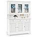 Chelsey - Credenza Con Vetrina In Legno Massello Cm 150 X 43 X 218 H - Foto miniatura 1