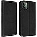 Custodia Apple Iphone 11pelle Portafoglio Funzione Stand - Nero - Foto miniatura 1