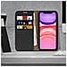 Custodia Apple Iphone 11pelle Portafoglio Funzione Stand - Nero - Foto miniatura 3