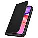 Custodia Apple Iphone 11pelle Portafoglio Funzione Stand - Nero - Foto miniatura 4