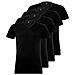 905056001 - T-shirt Da Uomo Con Scollo A V, 4 Pezzi 884 - Jet Black L - Foto miniatura 1