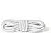 Rotonda Spessa Lacci Diametro 5-6mm Durevoli 100 Cotone Lacci Della Scarpa Per Calzature Casuale Fatta In Europa 1 Coppia Molti Colori E Lunghezze (100 Cm - 39 Pollici - 5 A 7 Coppie Occhiello 01 - Bianco)  - Foto miniatura 1