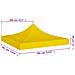 Tetto Per Tendone Per Feste 3x3 M Giallo 270 G / m - Foto miniatura 3
