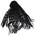 Sciarpa Donna 100% Poliestere Stola A Rete 170703 Nero - Foto miniatura 1