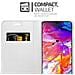 Custodia Compatibile Con Samsung Galaxy A70 In Classy Argento - Coperchio Protettiva Con Chiusura Magnetica, Funzione Stand E Tasca Per Le Carte - Foto miniatura 4