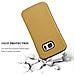 Custodia Compatibile Con Samsung Galaxy S7 In Marrone Oro - Hard Case Coperchio Protettivo Small Waist Con Supporto In Gomma Antiscivolo - Foto miniatura 3