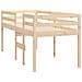 Letto A Soppalco 90x190 Cm In Legno Massello Di Pino - Foto miniatura 4
