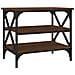 Tavolino Rovere Marrone 55x38x45 Cm In Legno Multistrato - Foto miniatura 2