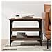 Tavolino Rovere Marrone 55x38x45 Cm In Legno Multistrato - Foto miniatura 3
