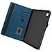 Custodia Per Samsung Tab A9 Plus Portafoglio Multi-scomparto Supporto Video Blu - Foto miniatura 3