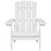 Sedia Da Giardino Con Poggiapiedi Bianco Adirondack - Foto miniatura 3