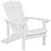 Sedia Da Giardino Con Poggiapiedi Bianco Adirondack - Foto miniatura 5
