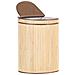 Cestino Badulla Legno Di Bambù Marrone Chiaro 57 L - Foto miniatura 5