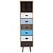 Mobiletto A Colonna In Legno Con 6 Cassetti Colorati E 1 Ripiano France - Foto miniatura 3