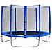 Trampolino Elastico Con Rete Di Protezione E Scaletta Cm 366 Jumpy Strong Blu - Foto miniatura 1