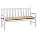 Cuscino Panca Da Giardino Beige Mélange 150x50x7 Cm In Tessuto - Foto miniatura 1