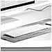 Tastiera Azerty Wireless Ricaricabile Usb-c Di Echelon Con 7 Pulsanti Programmabili, Bianco - Foto miniatura 4