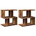 Comodini 2 Pz In Legno Vecchio 50x30x51,5 Cm Legno Multistrato - Foto miniatura 2