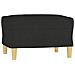 Set di Divani 3 pz con Cuscini Nero in Tessuto - Foto miniatura 5