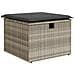 Set Divano da Giardino 6 Pezzi con Cuscini Grigio Chiaro Polyrattan,  Divano da Giardino per 2 Persone con Cuscini Grigio Polyrattan - Foto miniatura 6