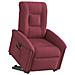 Poltrona Alzapersona Reclinabile Rosso Vino in Tessuto - Foto miniatura 1