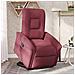 Poltrona Alzapersona Reclinabile Rosso Vino in Tessuto - Foto miniatura 2