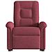 Poltrona Alzapersona Reclinabile Rosso Vino in Tessuto - Foto miniatura 4