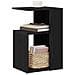 Tavolino  Nero Rovere 36x30x56 cm Legno ingegnerizzato - Foto miniatura 3