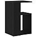 Tavolino  Nero Rovere 36x30x56 cm Legno ingegnerizzato - Foto miniatura 5