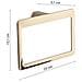 Portasalviette Ad Anello Da Muro In Ottone E Cromall Pi70 Serie Pirenei Oro - Foto miniatura 2