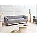 Divano 3 Posti Alnor Tessuto Grigio Scuro - Foto miniatura 1