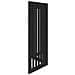 Cancello per Cani Pieghevole 3 Pannelli Nero 150cm Legno Pioppo - Foto miniatura 5
