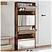 Scarpiera con Specchio a 4 Livelli Rovere Fumo 63x17x134 cm - Foto miniatura 2