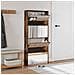 Scarpiera con Specchio a 4 Livelli Rovere Fumo 63x17x134 cm - Foto miniatura 3