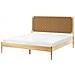Letto Legno Di Pino Brunemont 160 X 200 Cm Marrone Chiaro - Foto miniatura 2