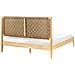 Letto Legno Di Pino Brunemont 160 X 200 Cm Marrone Chiaro - Foto miniatura 4