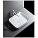 Lavabo Appoggio 50 X 40 Cm Bianco Opaco - Foto miniatura 1