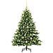 Albero di Natale artificiale con 150 LED Verde 120 cm PE e PVC - Foto miniatura 3