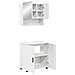 Set di mobili per il bagno Montaggio a parete 2 pcs Bianco - Foto miniatura 1