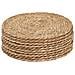 Set Di 12 Sottobicchieri Rotondi In Alghe Marine - Tovagliette Intrecciate Resistenti Al Calore 15 Cm - Foto miniatura 1