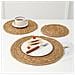 Set Di 12 Sottobicchieri Rotondi In Alghe Marine - Tovagliette Intrecciate Resistenti Al Calore 15 Cm - Foto miniatura 6