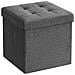 PUFA - LSF028G01 Pouf organizer in MDF grigio scuro - Foto miniatura 1