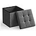 PUFA - LSF028G01 Pouf organizer in MDF grigio scuro - Foto miniatura 2