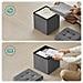 PUFA - LSF028G01 Pouf organizer in MDF grigio scuro - Foto miniatura 5