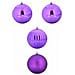 Set di Palle di Natale 4 pcs Lillà Plastica - Foto miniatura 1