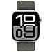 Bracciale Sport Per Apple Watch 38 / 40 / 41 / 42mm In Nylon Tessuto Velcro, Verde - Foto miniatura 2