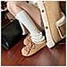 Pantofole Calde In Montone Stile Birkenstock Con Lacci - Comfort E Stile Brown 36 - Foto miniatura 3