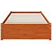 Struttura del letto 3 pcs Marrone cerato Legno di pino - Foto miniatura 5