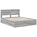 Struttura del letto con cassetto Grigio Sonoma 160 x 200 cm - Foto miniatura 4